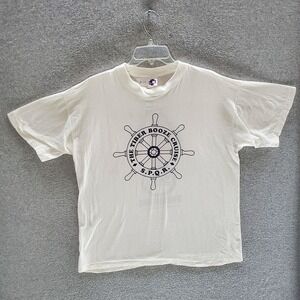 VINTAGE Tiber Booze Cruise Rome Men T-Shirt XL Drink No Swimming Single Stitch